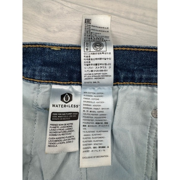 Levi's Ribcage Straight Ankle High Rise Button‎ Fly Jeans 32x27 Stretch - Picture 9 of 10